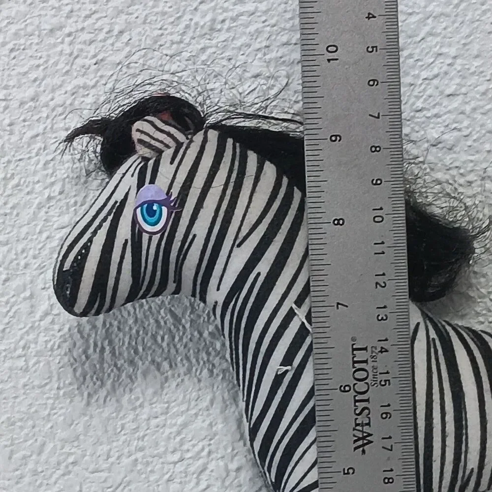 Animal Lovin Barbie Zebra Plush 1988 Standing Stuffed Animal Friend Replacement